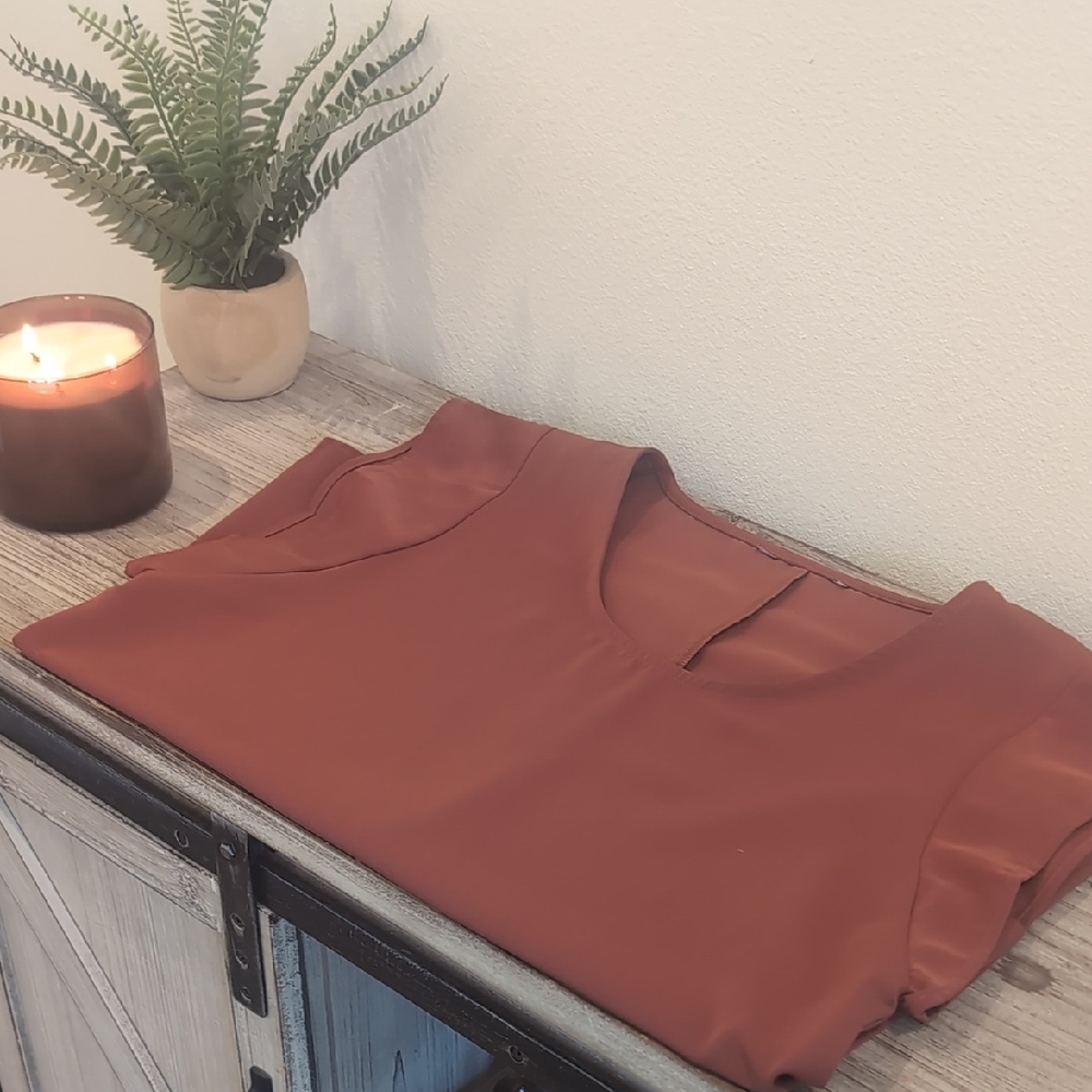 Express Copper Rust Blouse